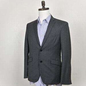 Rag & Bone Hand Tailored Formal Preppy Retro 100% Wool Grey Blazer 38S Made USA